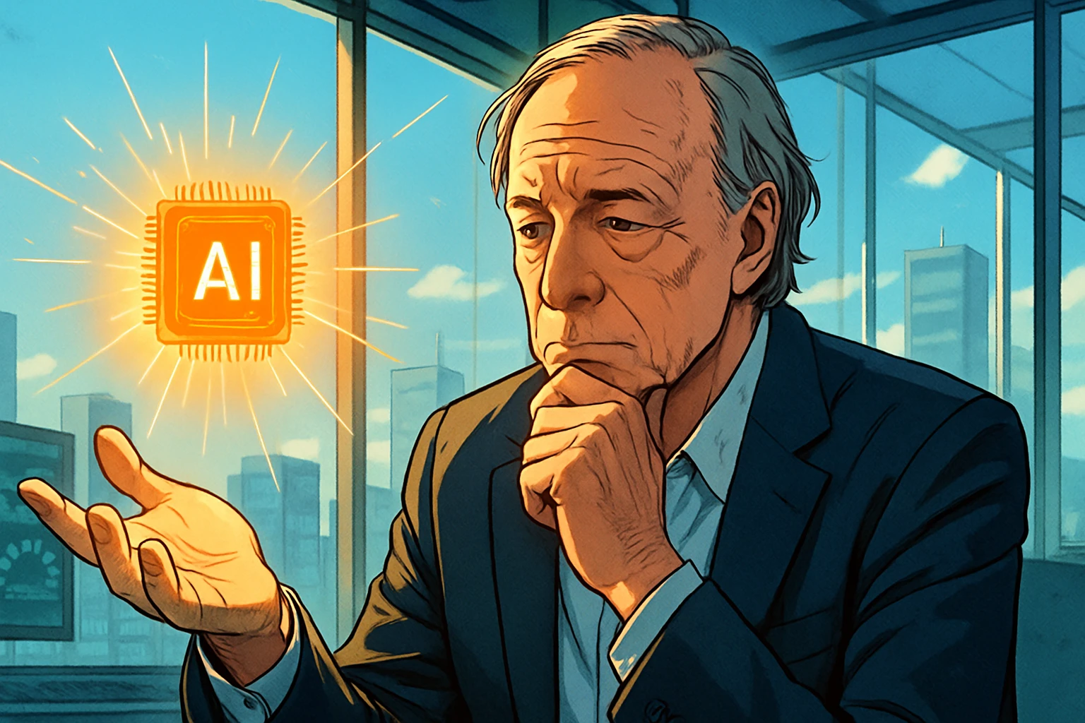 Далио предупреждает: в ближайшие два года мировая экономика будет «в опасности», не спешите уходить, потому что оценка ИИ слишком высока