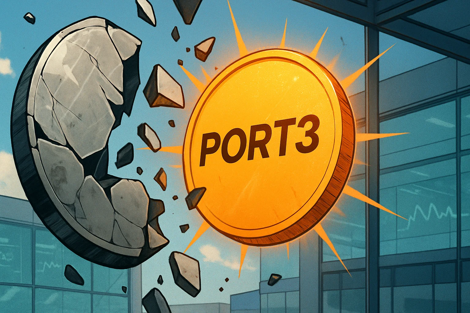 After Port3 Network was hacked, officials decided to issue new tokens and contracts to restart the ecosystem, and $PORT3 returned to zero.